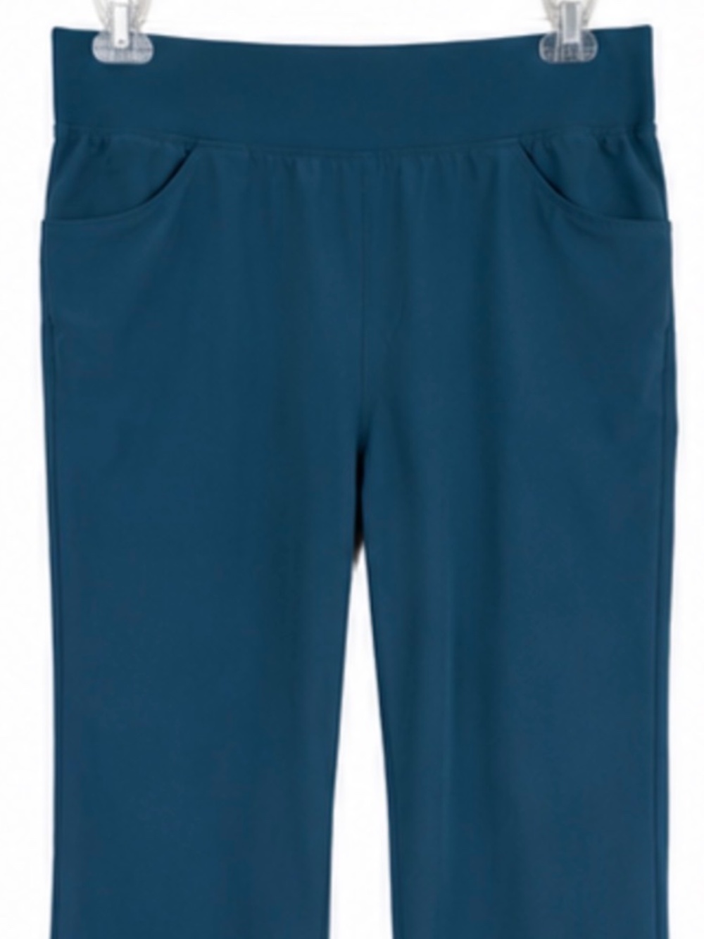 Hallport 2XL Performance Scrub Pants – Teal Blue Pull-On Stretch Medical Uniform